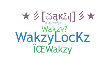 ชื่อเล่น - Wakzy