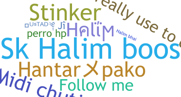 ชื่อเล่น - Halim