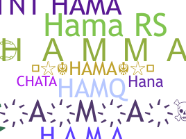 ชื่อเล่น - Hama