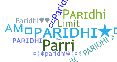 ชื่อเล่น - Paridhi