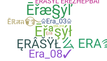 ชื่อเล่น - Erasyl