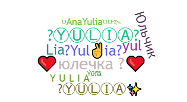 ชื่อเล่น - Yulia