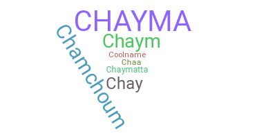 ชื่อเล่น - Chayma
