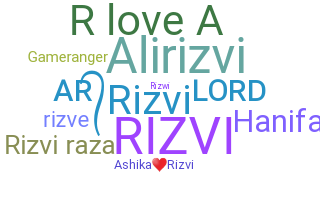 ชื่อเล่น - Rizvi
